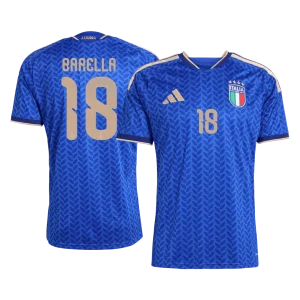 BARELLA #18 Italie Domicile Maillot 2026 Bleu - Super