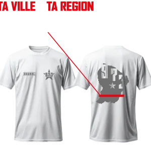 #1 MAILLOT BLANC GUYANE + 1 PERSO